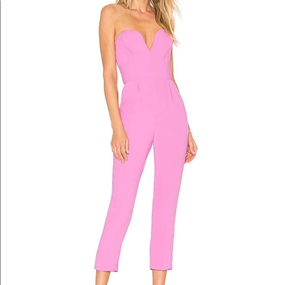 NWT Sold Out Amanda Uprichard Cherri Sweet Pink Jumpsuit